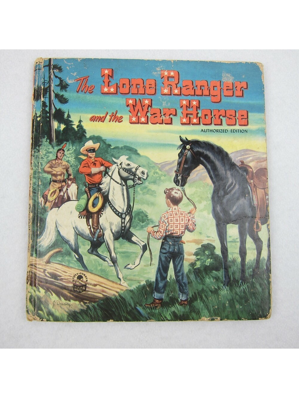 Vintage 1951 The Lone Ranger & the War Horse Book Hardcover Whitman Cozy Corner